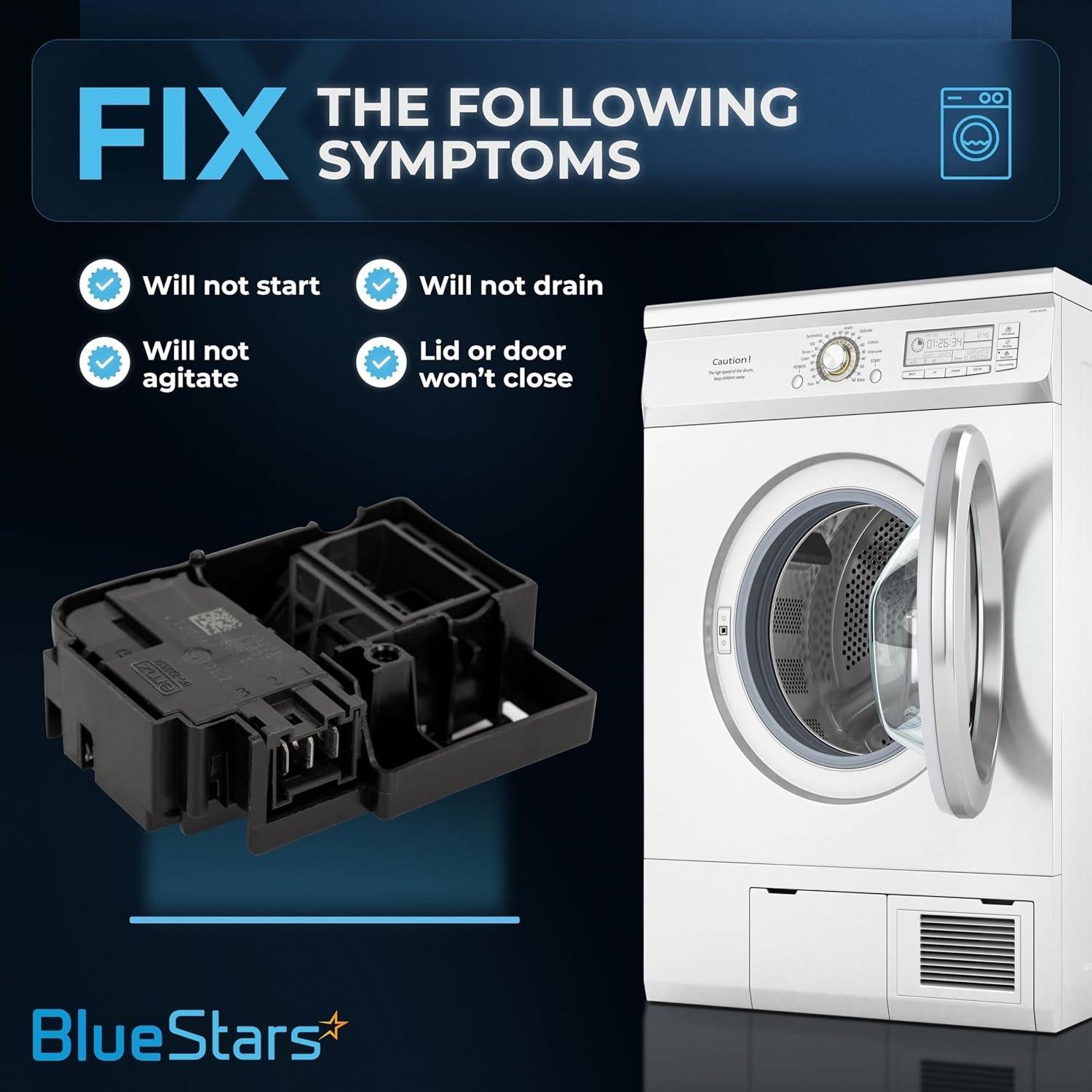 [Lifetime Warranty] WH01X27954 Washer Lid Lock Switch 290D1580P004 290D1580P001 290D1580P002 EG-380843M WH01X26114 WH01X24114 - For GE GTW220ACK1WW GTW220ACK2WW GTW220ACK3WW GTW220ACK4WW image 1