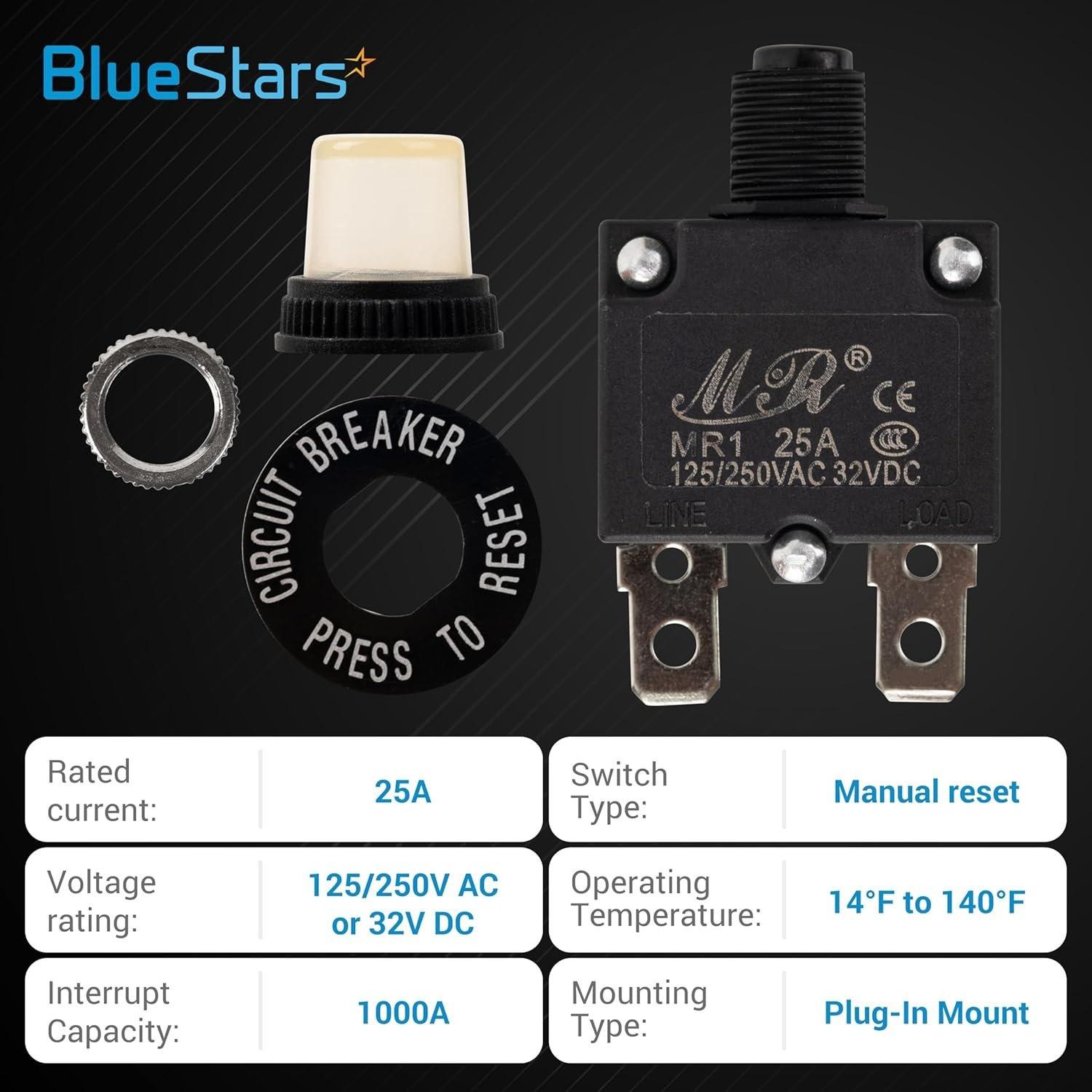 [Lifetime Warranty] 25Amp Thermal Circuit Breaker 125/250V AC 32V DC - Pack of 2 image 6