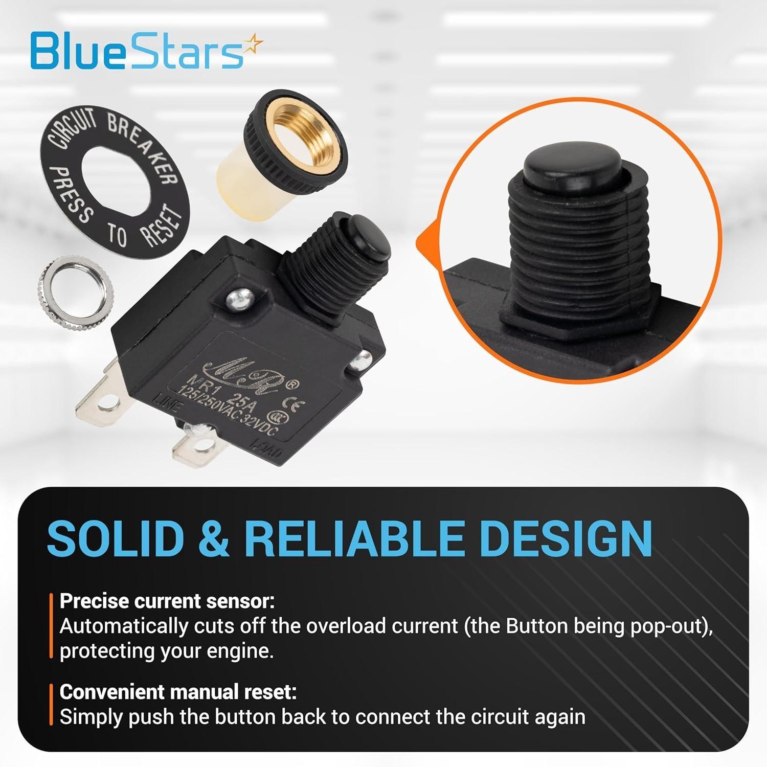 [Lifetime Warranty] 25Amp Thermal Circuit Breaker 125/250V AC 32V DC - Pack of 2 image 2