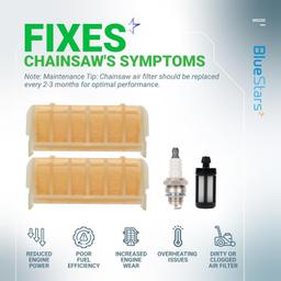 [Lifetime Warranty] MS250 Air Filter Kit with Fuel Filter Spark Plug - For Stihl Chainsaw thumbnail 3