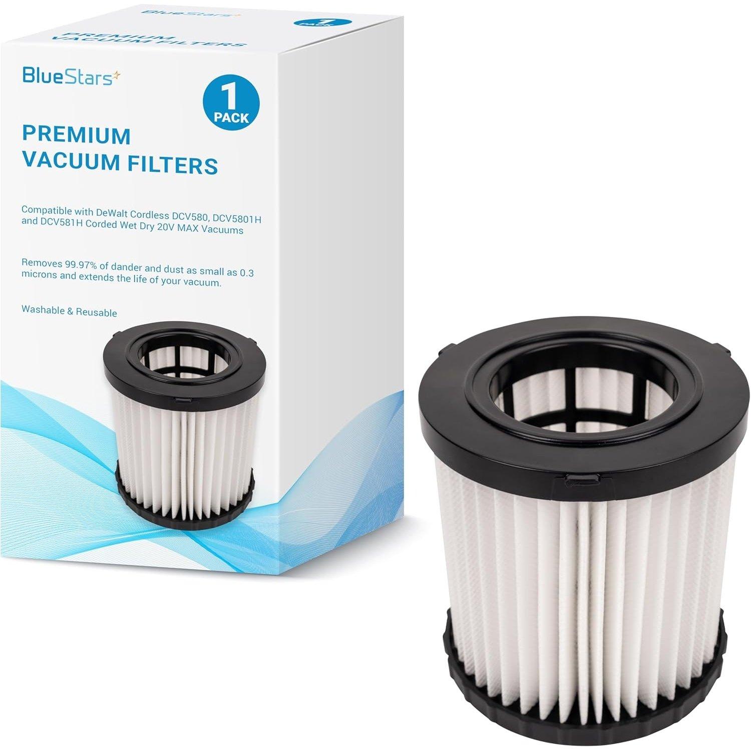 [Lifetime Warranty] DCV580H DCV581H Vacuum Replacement Filter for DEWALT DCV580H Cordless DCV581H DCV5801H 20V MAX Portable Shop Vac Vacuum 2 Gallon Tank Capacity image 0