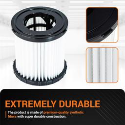 [Lifetime Warranty] DCV580H DCV581H Vacuum Replacement Filter for DEWALT DCV580H Cordless DCV581H DCV5801H 20V MAX Portable Shop Vac Vacuum 2 Gallon Tank Capacity thumbnail 5