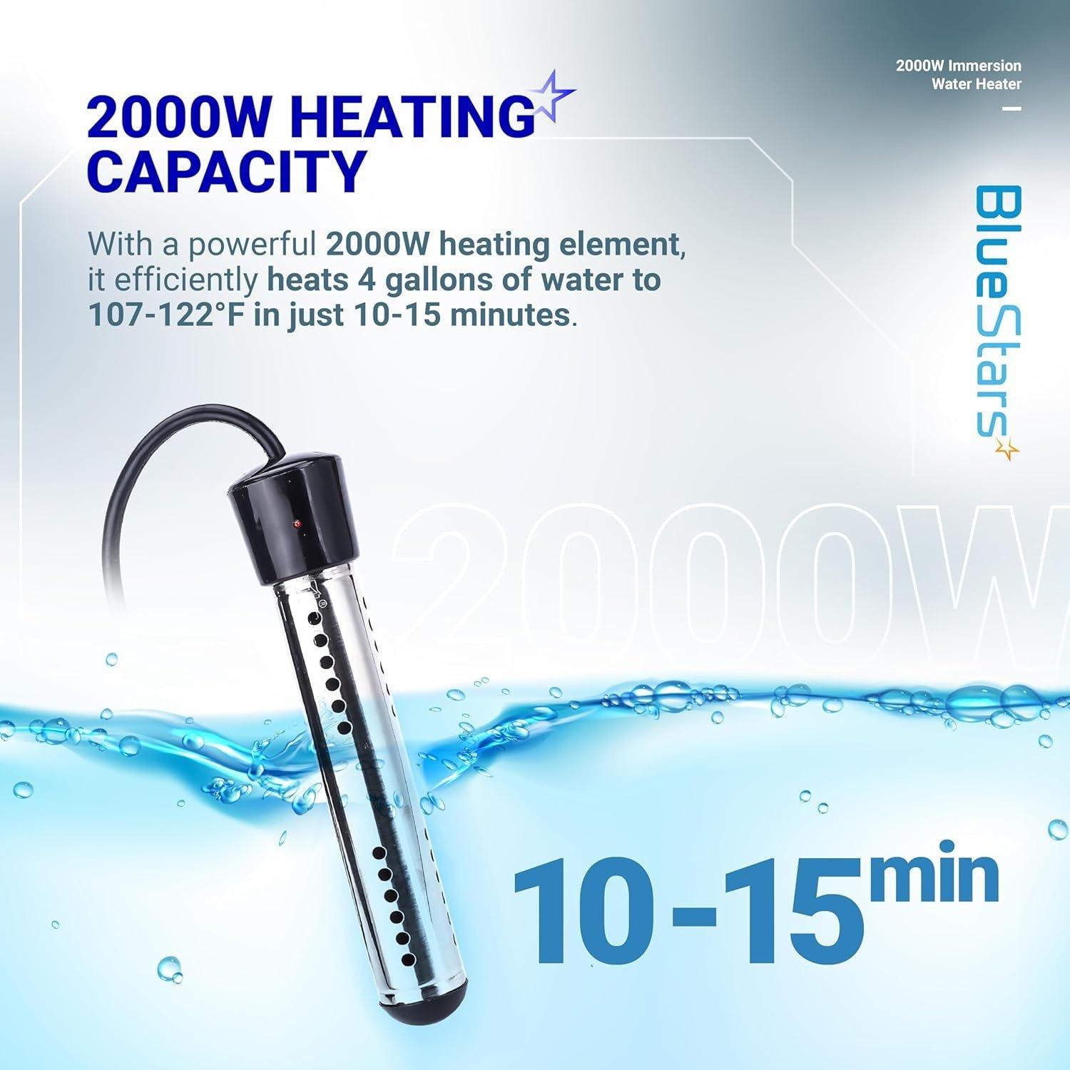 [Lifetime Warranty] 2000W Immersion Water Heater image 4