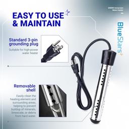 [Lifetime Warranty] 2000W Immersion Water Heater thumbnail 3