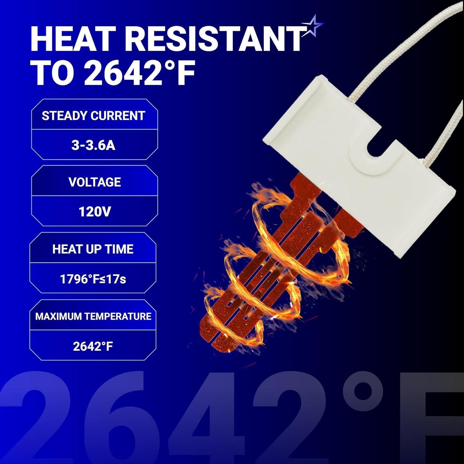 [Lifetime Warranty] 338906 Gas Dryer Flame Sensor & 279311 Igniter & 279834 Gas Valve Solenoid Coils - Fits for Whirlpool Kenmore Maytag Dryers - Replaces WP338906 AP3094251 PS334310 12001349 image 6