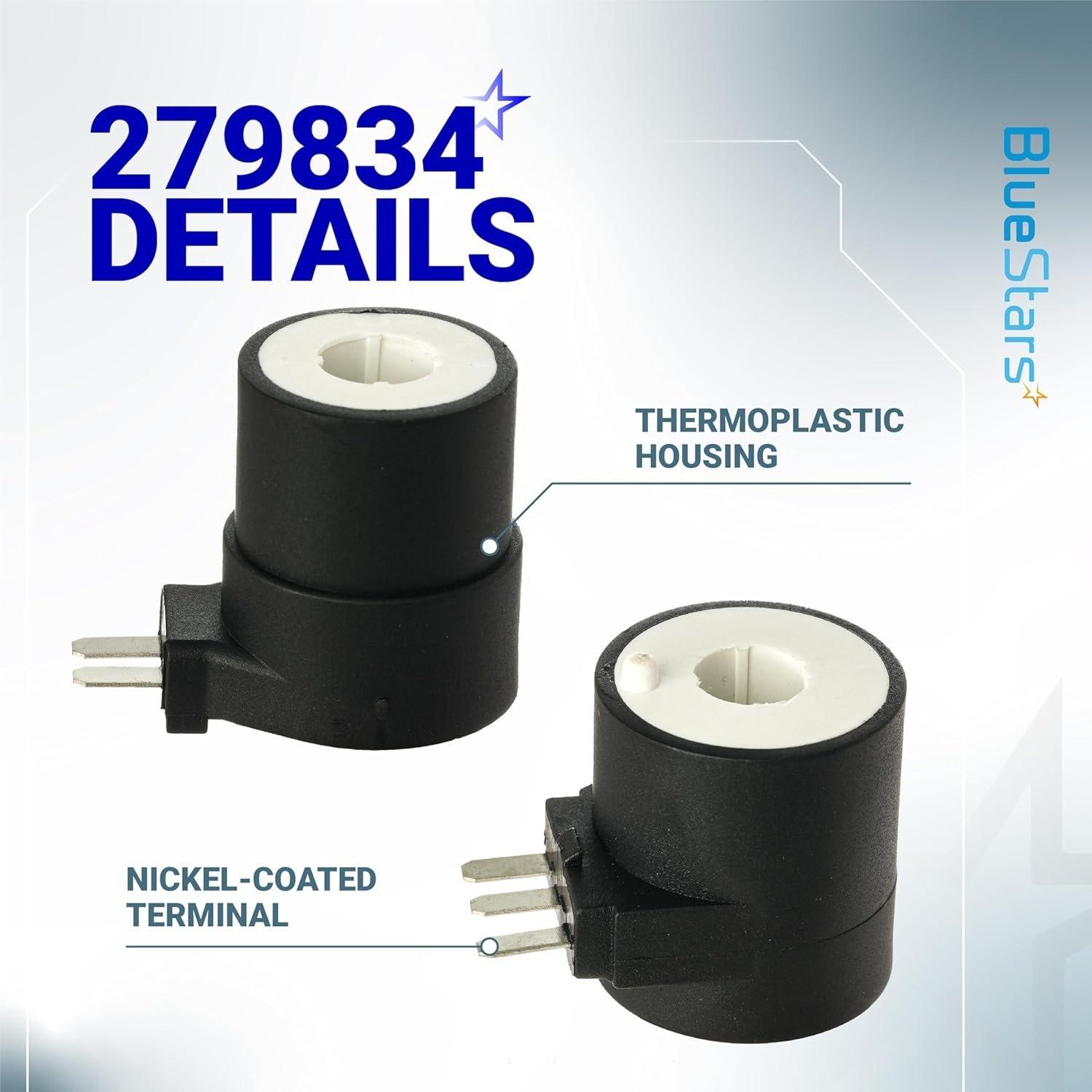 [Lifetime Warranty] 338906 Gas Dryer Flame Sensor & 279311 Igniter & 279834 Gas Valve Solenoid Coils - Fits for Whirlpool Kenmore Maytag Dryers - Replaces WP338906 AP3094251 PS334310 12001349 image 4