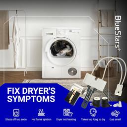 [Lifetime Warranty] 338906 Gas Dryer Flame Sensor & 279311 Igniter & 279834 Gas Valve Solenoid Coils - Fits for Whirlpool Kenmore Maytag Dryers - Replaces WP338906 AP3094251 PS334310 12001349 thumbnail 1