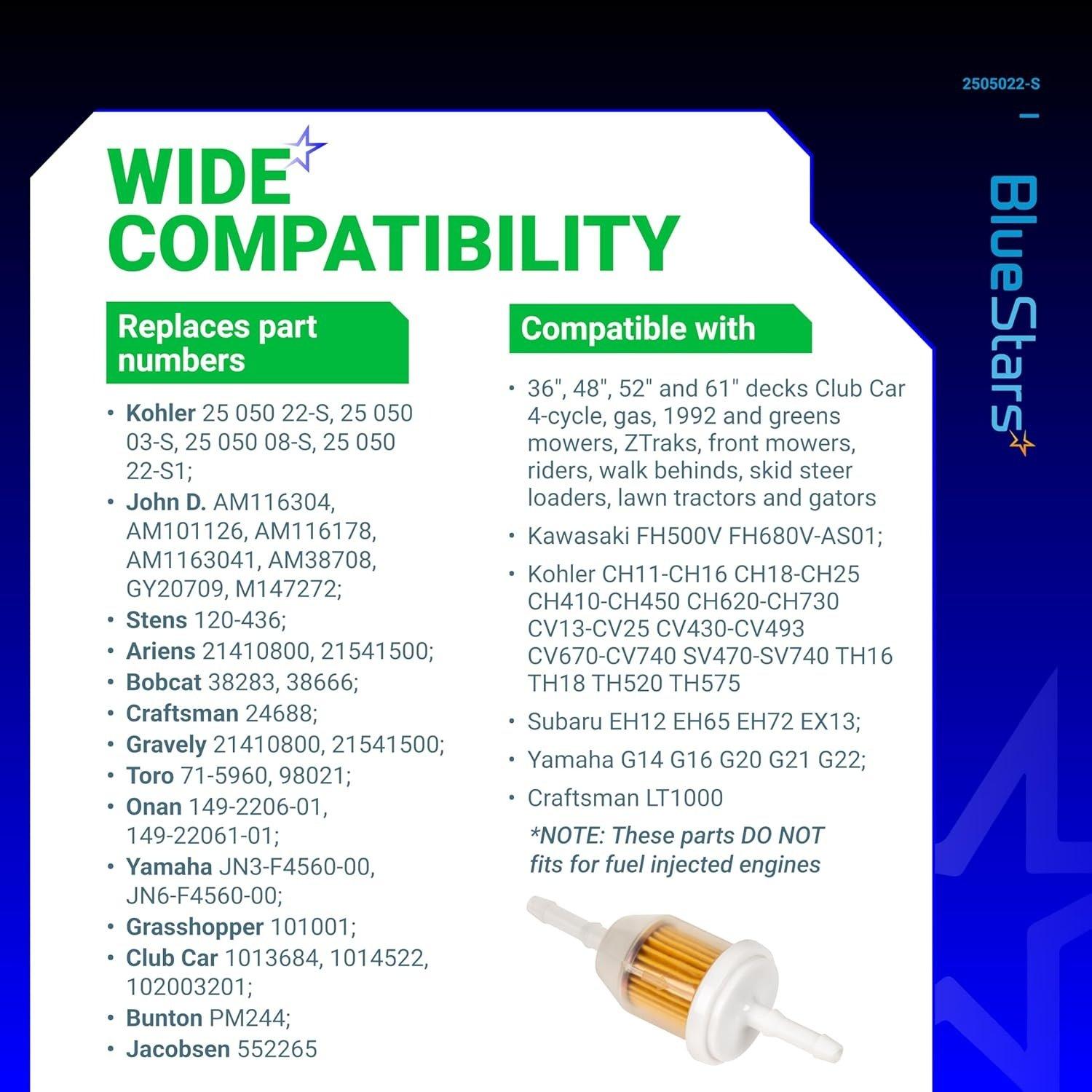 [Lifetime Warranty] AM116304 Fuel Filter 25 050 22-S - Pack of 10 image 6