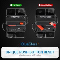 60Amp Circuit Breaker for Boats Cars Trolling thumbnail 6