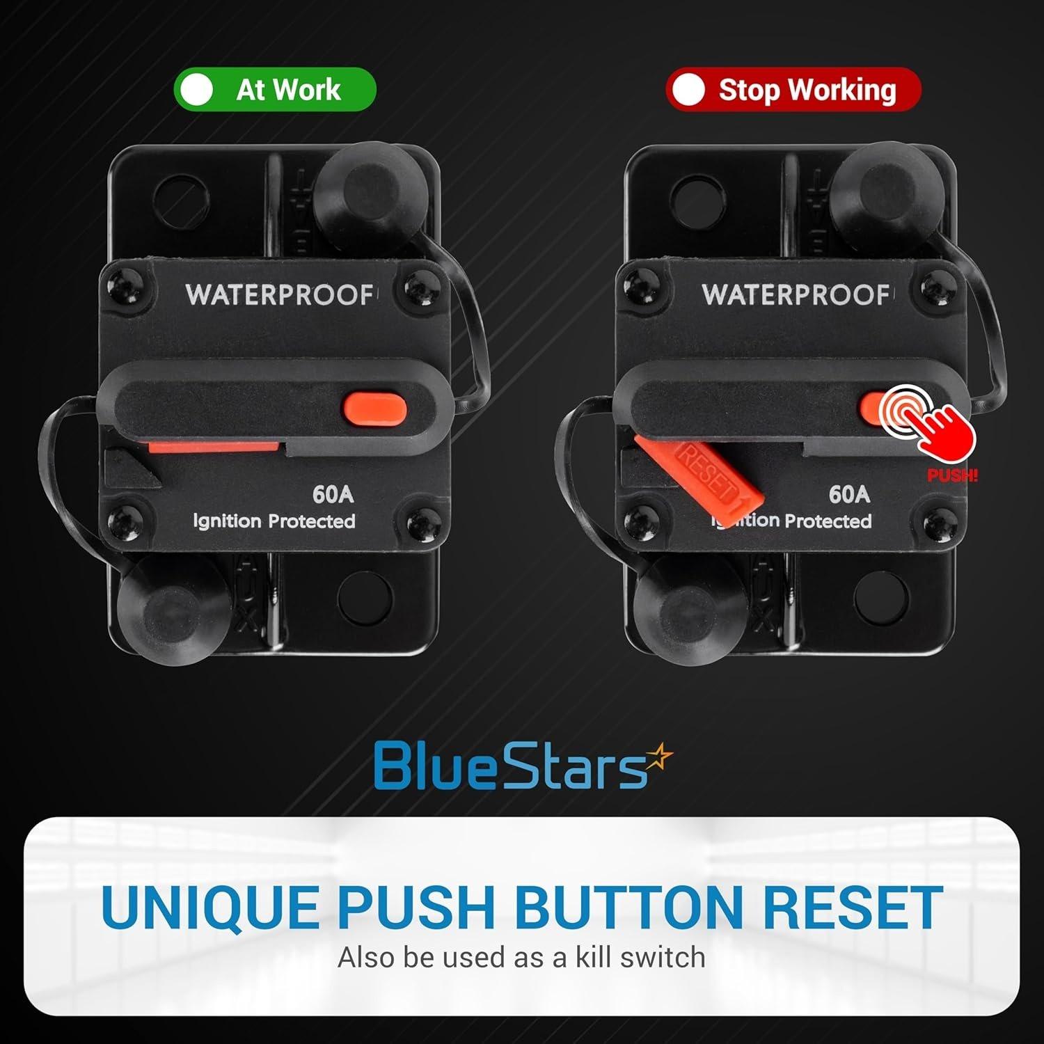 60Amp Circuit Breaker for Boats Cars Trolling image 6