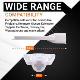 [Lifetime Warranty] 297147700 Freezer Door Key Replacement - Compatible with Frigidaire Kenmore Electrolux Freezers - Replaces AP4301346 PS1991481 - Pack of 4 thumbnail 1