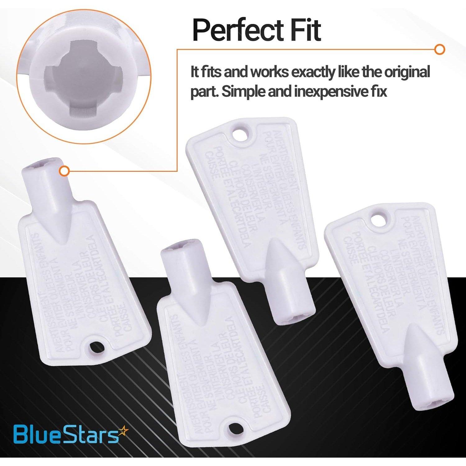 [Lifetime Warranty] 297147700 Freezer Door Key Replacement - Compatible with Frigidaire Kenmore Electrolux Freezers - Replaces AP4301346 PS1991481 - Pack of 4 image 5