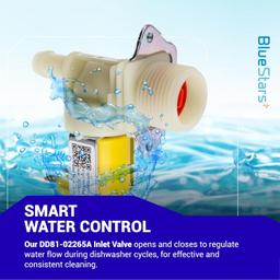 [Lifetime Warranty] DD81-02265A Dishwasher Water Inlet Valve - Compatible with Samsung Parts 6740000046A 10A50100 PD00044305 AP6244375 PS12085633 - Fits Models DW80N3030US DW80M2020US DW50T6060US thumbnail 3