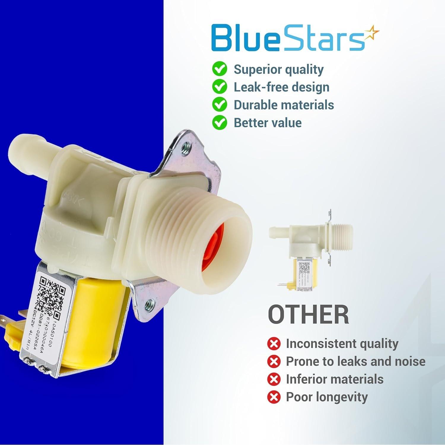 [Lifetime Warranty] DD81-02265A Dishwasher Water Inlet Valve - Compatible with Samsung Parts 6740000046A 10A50100 PD00044305 AP6244375 PS12085633 - Fits Models DW80N3030US DW80M2020US DW50T6060US image 2