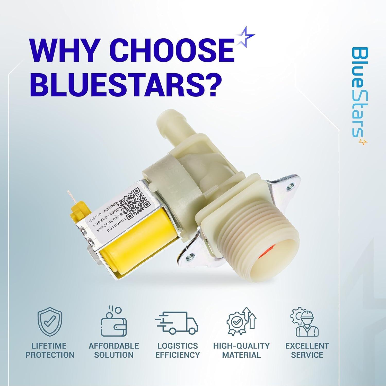 [Lifetime Warranty] DD81-02265A Dishwasher Water Inlet Valve - Compatible with Samsung Parts 6740000046A 10A50100 PD00044305 AP6244375 PS12085633 - Fits Models DW80N3030US DW80M2020US DW50T6060US image 1