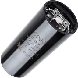 [Lifetime Warranty] 216-259 uF MFD 220-250 VAC 50/60 Hz SC0080 CD60 Round Motor Start Capacitor - Fits AC Motor Run, Fan Start, Heat Pump thumbnail 0
