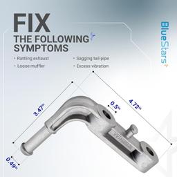 [Lifetime Warranty] Exhaust Bracket Muffler Support Assembly 68395841AA thumbnail 5