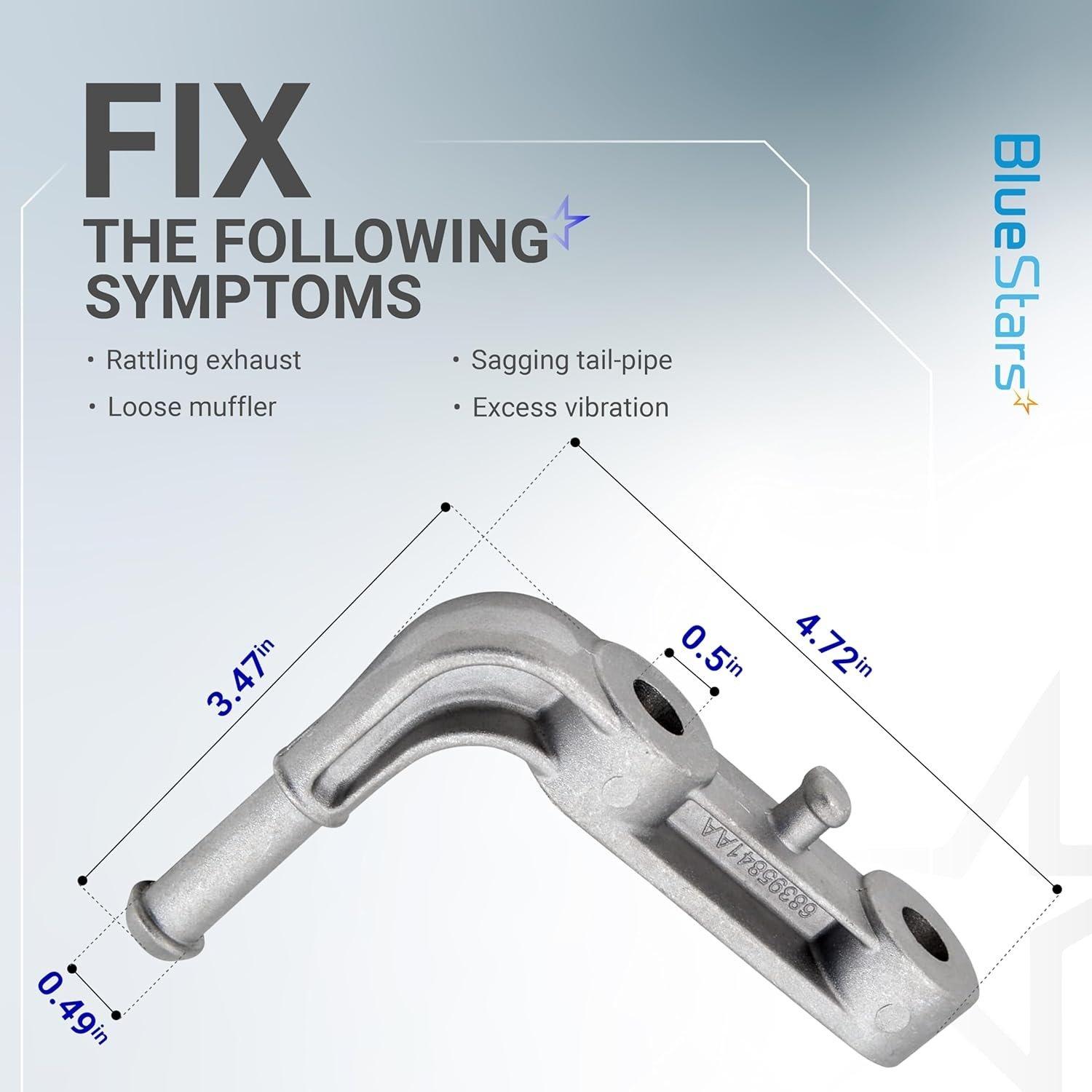 [Lifetime Warranty] Exhaust Bracket Muffler Support Assembly 68395841AA image 5