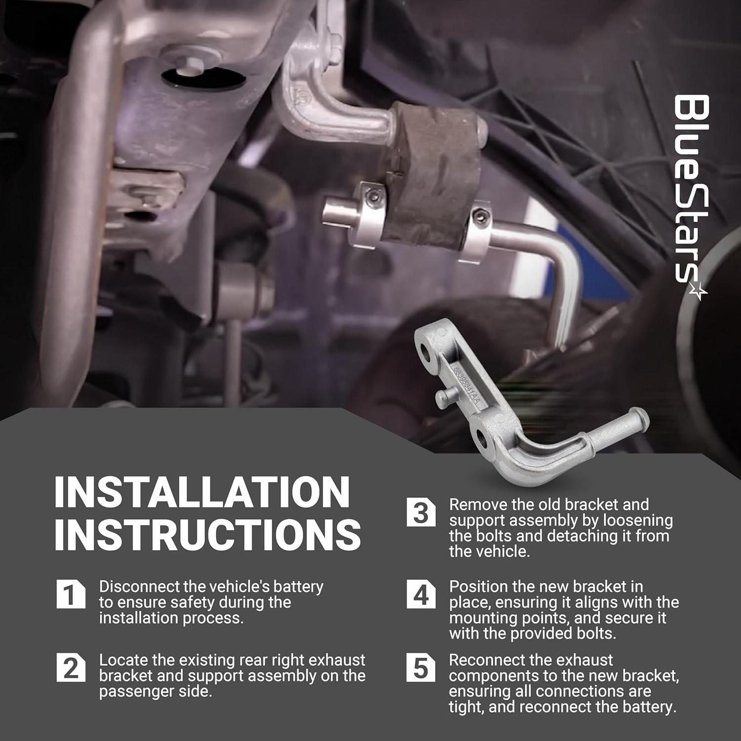 [Lifetime Warranty] Exhaust Bracket Muffler Support Assembly 68395841AA image 7