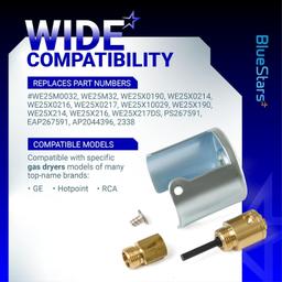 [Lifetime Warranty] WE25X217 Liquid Propane Conversion Kit - Compatible with GE Hotpoint RCA Gas Dryers - Replaces WE25M0032 WE25M32 WE25X0190 WE25X0214 PD00022776 AP2044396 thumbnail 7