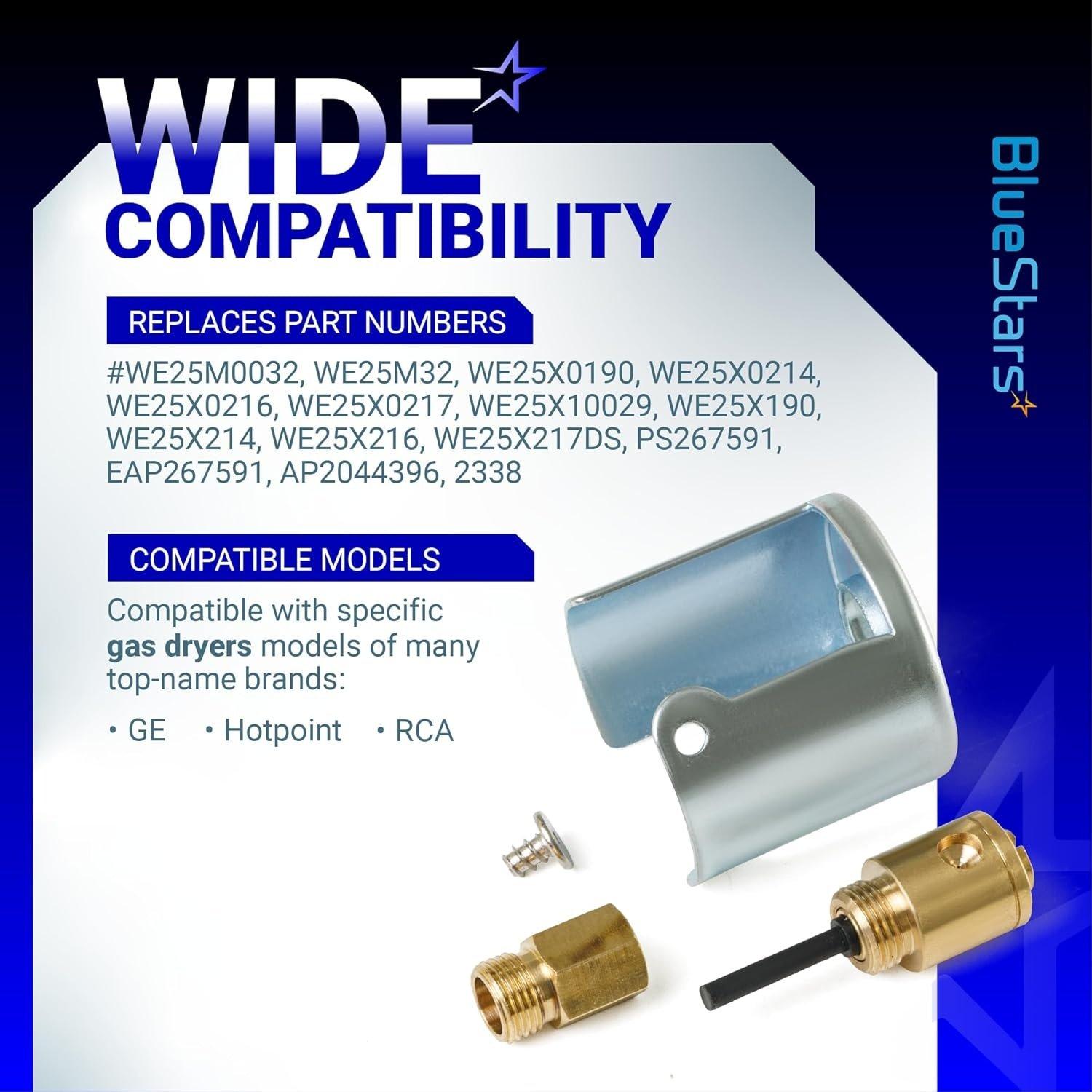 [Lifetime Warranty] WE25X217 Liquid Propane Conversion Kit - Compatible with GE Hotpoint RCA Gas Dryers - Replaces WE25M0032 WE25M32 WE25X0190 WE25X0214 PD00022776 AP2044396 image 7