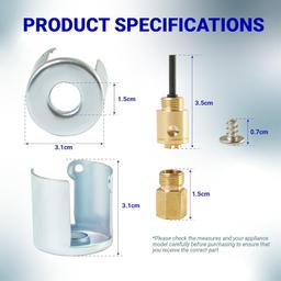 [Lifetime Warranty] WE25X217 Liquid Propane Conversion Kit - Compatible with GE Hotpoint RCA Gas Dryers - Replaces WE25M0032 WE25M32 WE25X0190 WE25X0214 PD00022776 AP2044396 thumbnail 5