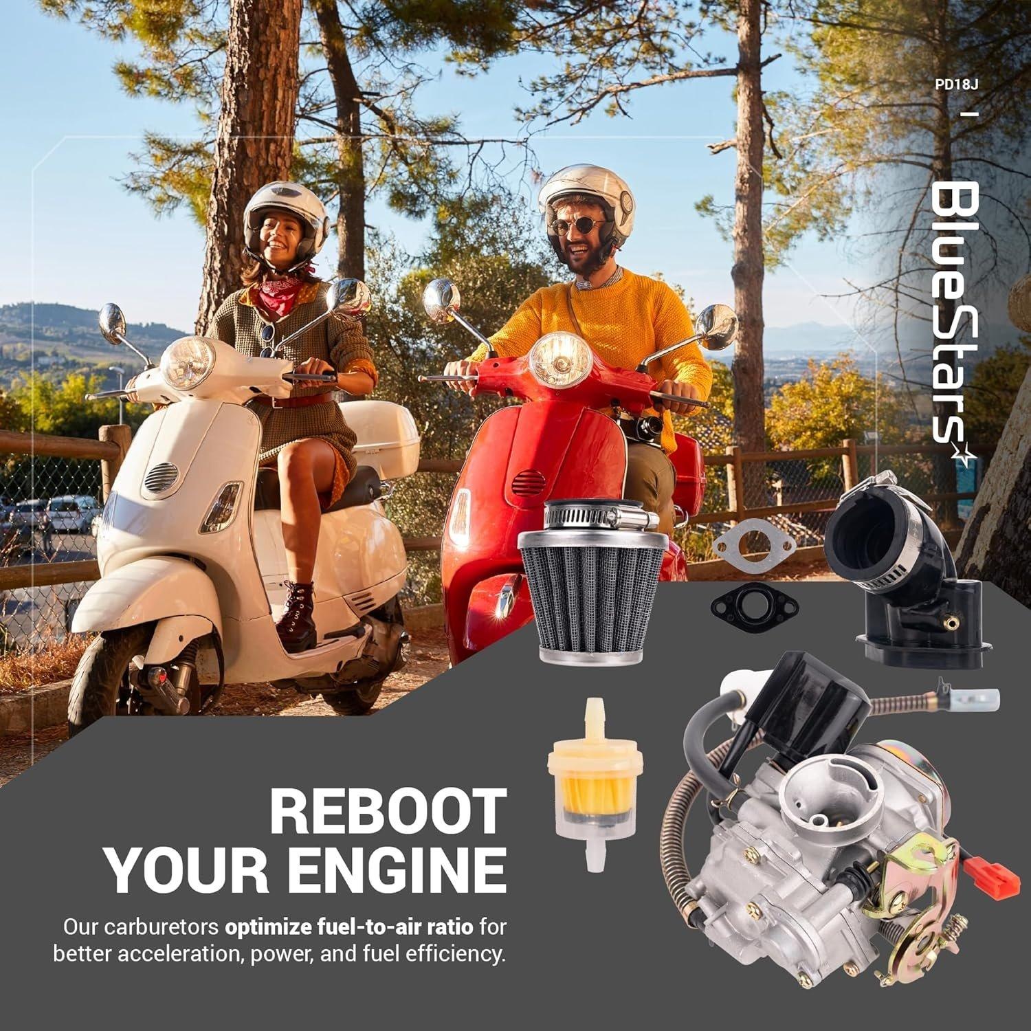 [Lifetime Warranty] 50CC GY6 Carburetor Kit 4 Stroke image 6