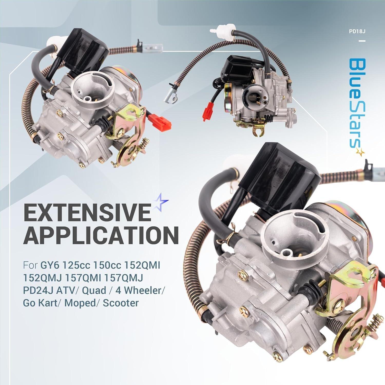 [Lifetime Warranty] 50CC GY6 Carburetor Kit 4 Stroke image 1