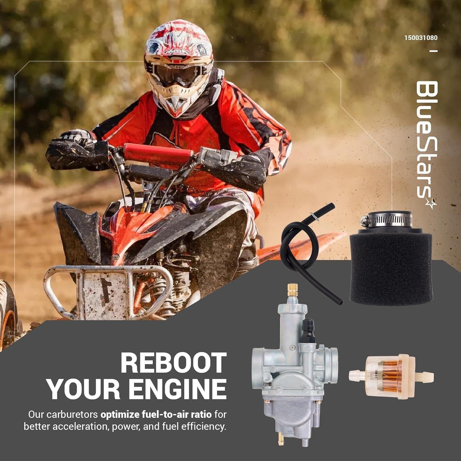 [Lifetime Warranty] KLF220A Carburetor Kit with Air Filter & Fuel Filter image 1