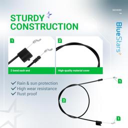 [Lifetime Warranty] 2 pcs 532183281 183281 Engine Zone Control Cable thumbnail 6