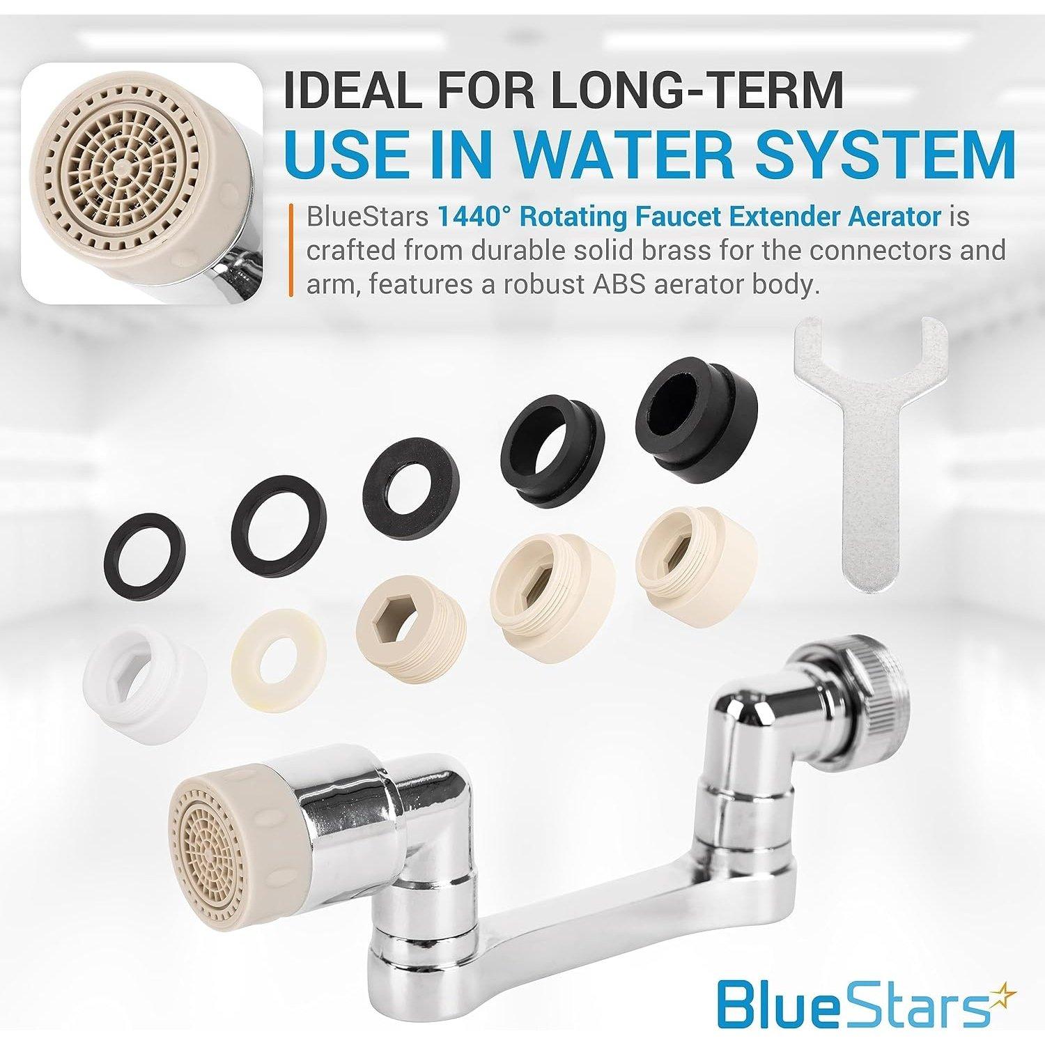 2 Packs 1080° Swivel Faucet-Extender Universal Sink-Water-Aerator image 4