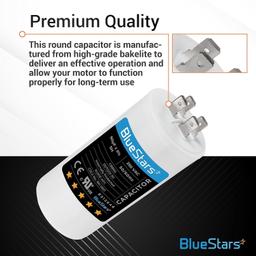 [Lifetime Warranty] 60 uF CBB60 250 VAC Motor Run Start Capacitor - Fits AC Motors 50/60 Hz - Pack of 2 thumbnail 5