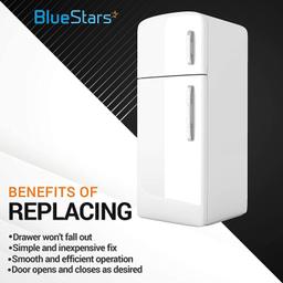 [Lifetime Warranty] 240530601 Refrigerator Pan Hanger Replacement (Left Side) – Compatible with Frigidaire & Kenmore Refrigerators – Replaces 24046040 917557 AP2116589 PS430916 thumbnail 2