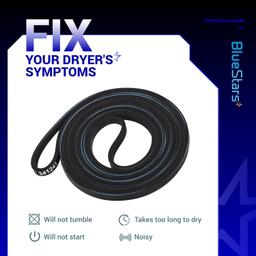 [Lifetime Warranty] 341241 Dryer Drum Belt - Compatible with Whirlpool Kenmore Dryers - Replaces 8066065 AP2946843 W10127457 PS346995 14210003 31531589 31001026 3394651 529597 - Pack of 4 thumbnail 6