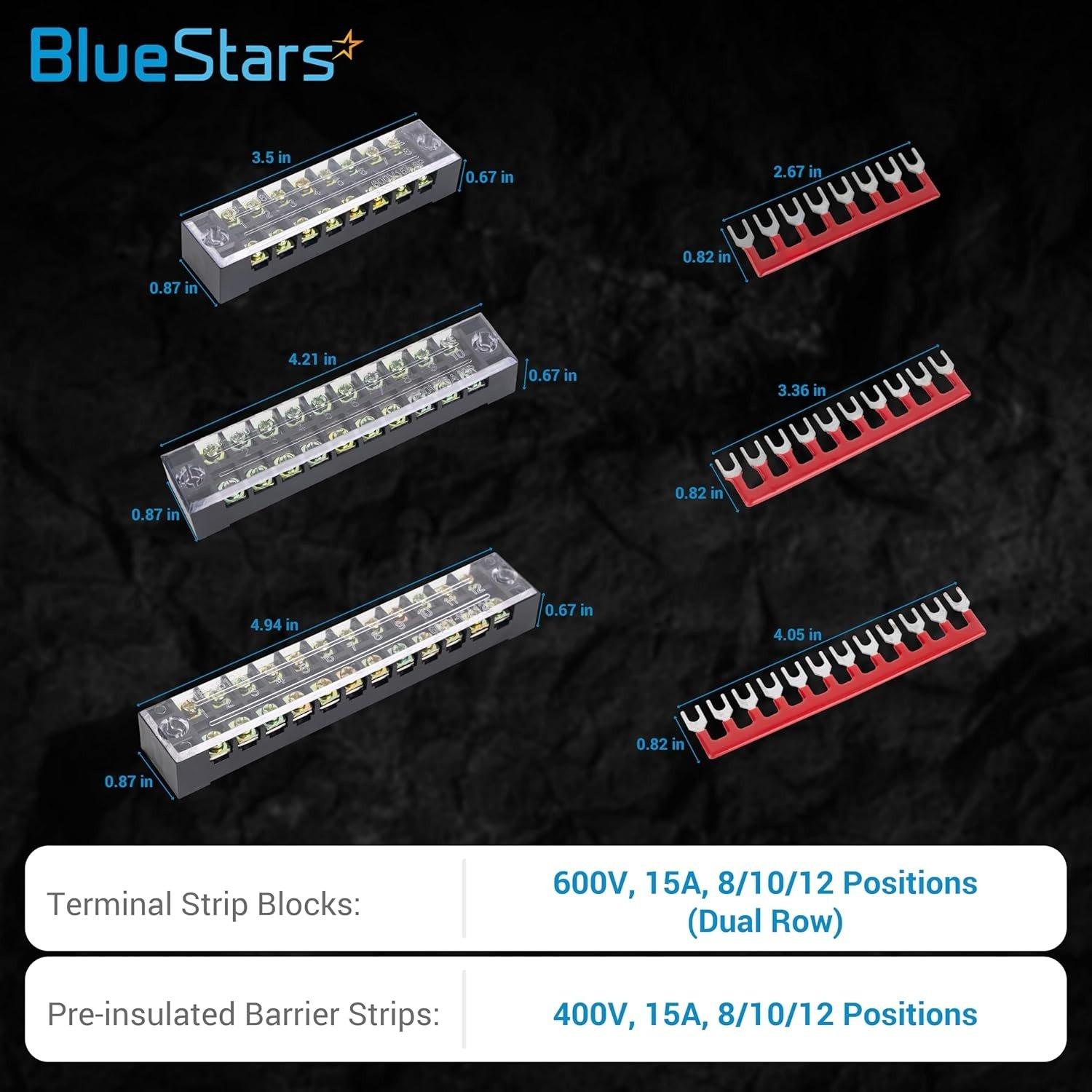[Lifetime Warranty] 8/10/12 Positions Terminal Strip Blocks 600V 15A - Pack of 6 image 6