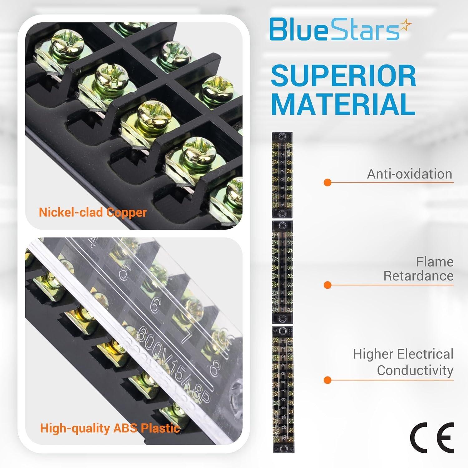 [Lifetime Warranty] 8/10/12 Positions Terminal Strip Blocks 600V 15A - Pack of 6 image 5