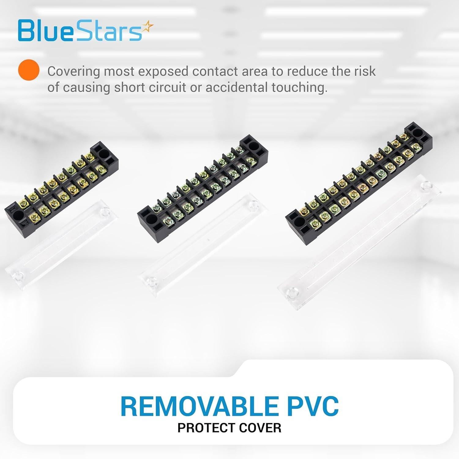 [Lifetime Warranty] 8/10/12 Positions Terminal Strip Blocks 600V 15A - Pack of 6 image 2