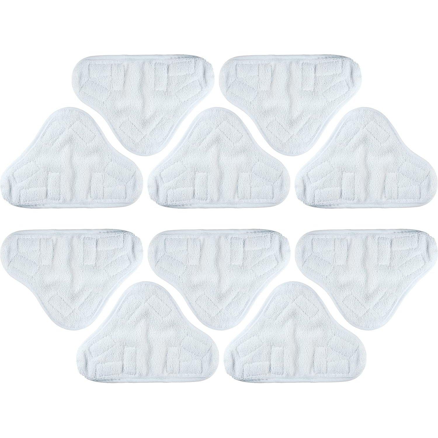 [Lifetime Warranty] H2OX5 Microfiber Steam Mop Pads Replacement - Compatible with H2O H20 Steam Mop X5 - Pack of 10 image 0