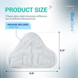 [Lifetime Warranty] H2OX5 Microfiber Steam Mop Pads Replacement - Compatible with H2O H20 Steam Mop X5 - Pack of 10 thumbnail 5