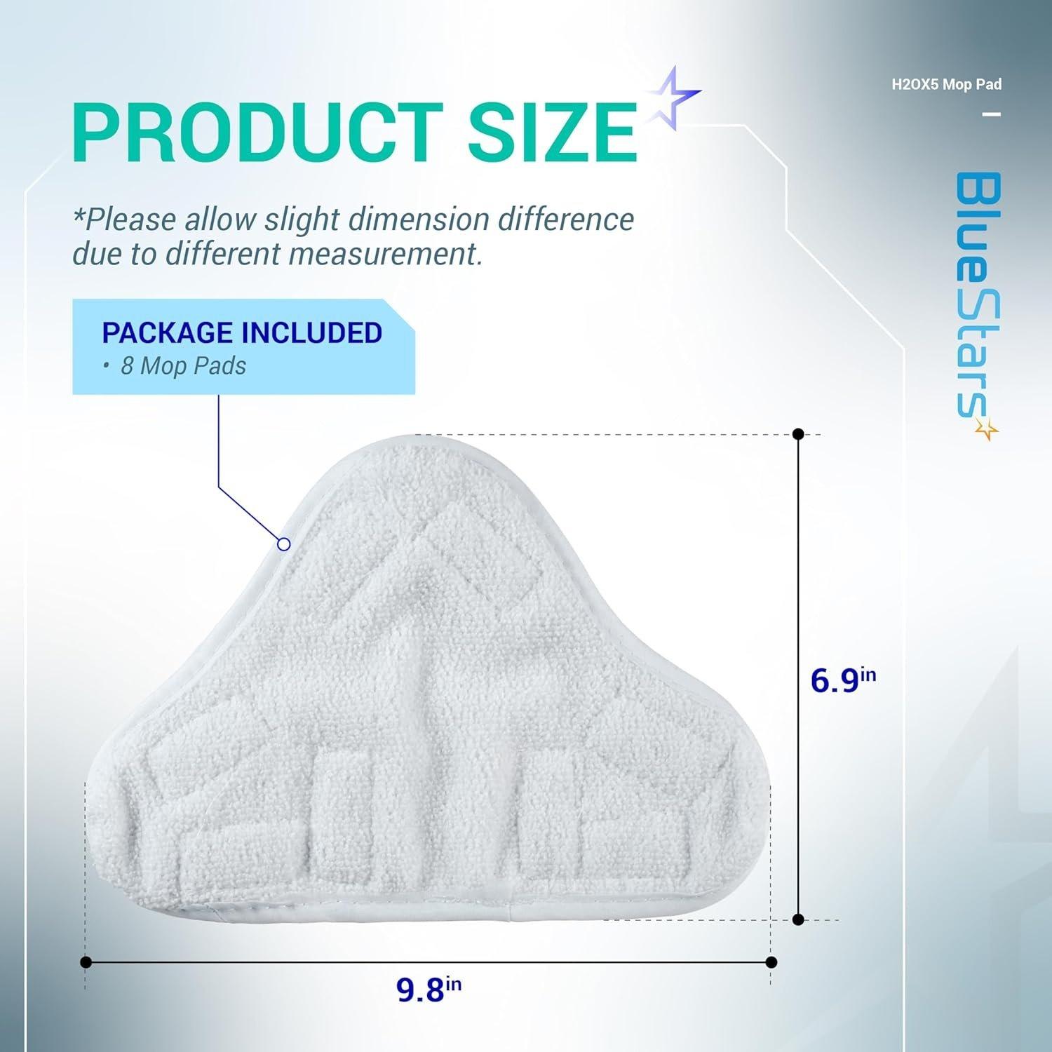 [Lifetime Warranty] H2OX5 Microfiber Steam Mop Pads Replacement - Compatible with H2O H20 Steam Mop X5 - Pack of 10 image 5