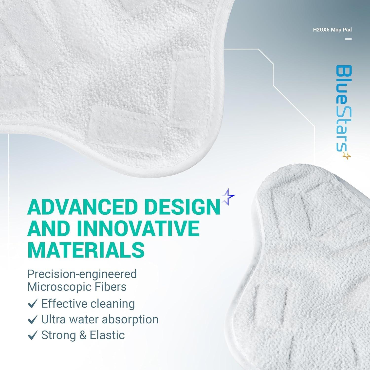 [Lifetime Warranty] H2OX5 Microfiber Steam Mop Pads Replacement - Compatible with H2O H20 Steam Mop X5 - Pack of 10 image 6