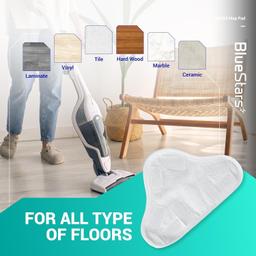 [Lifetime Warranty] H2OX5 Microfiber Steam Mop Pads Replacement - Compatible with H2O H20 Steam Mop X5 - Pack of 10 thumbnail 2