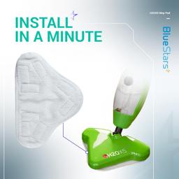 [Lifetime Warranty] H2OX5 Microfiber Steam Mop Pads Replacement - Compatible with H2O H20 Steam Mop X5 - Pack of 10 thumbnail 4