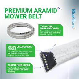 [Lifetime Warranty] Mower Deck Belt M154296 M158131 152.3" x 0.5" thumbnail 4