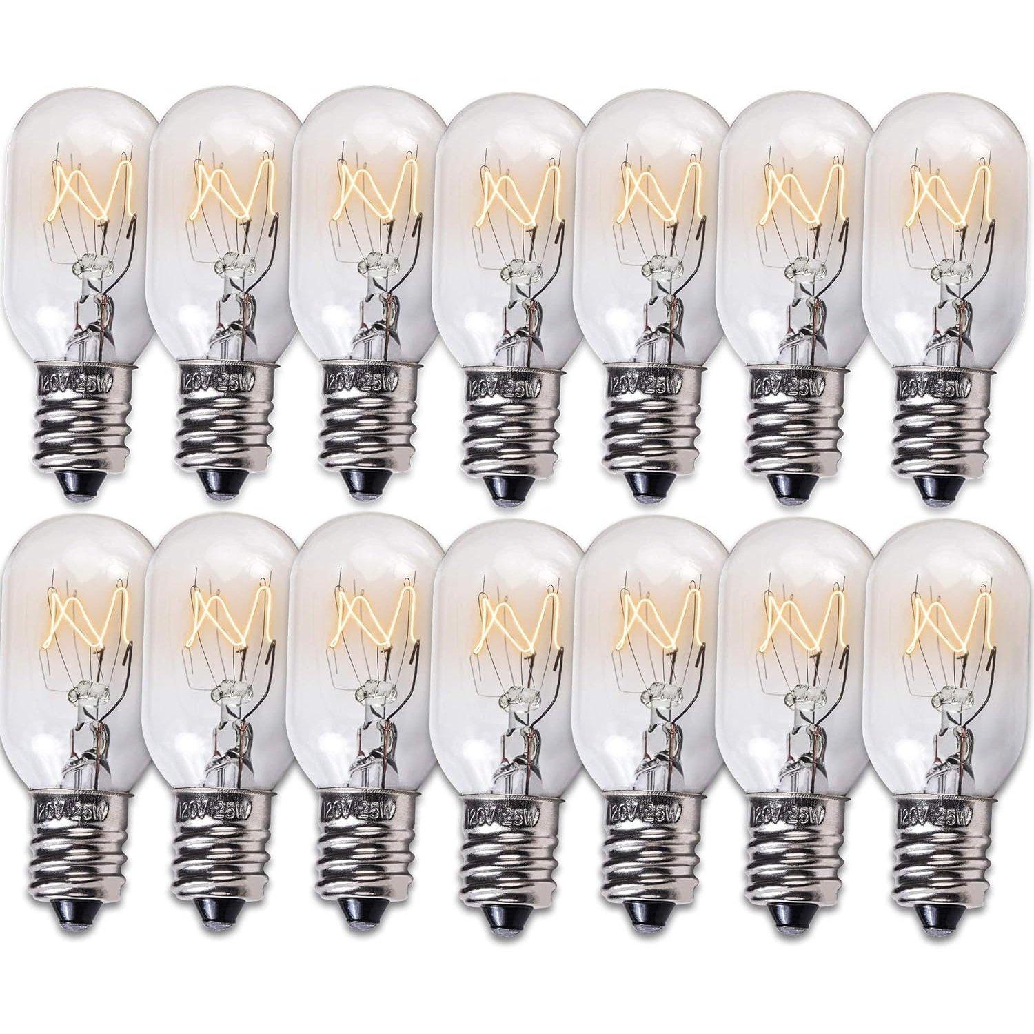[Lifetime Warranty] E12 T20 25W Incandescent Bulbs Salt Lamp 120V - Pack of 14 image 0