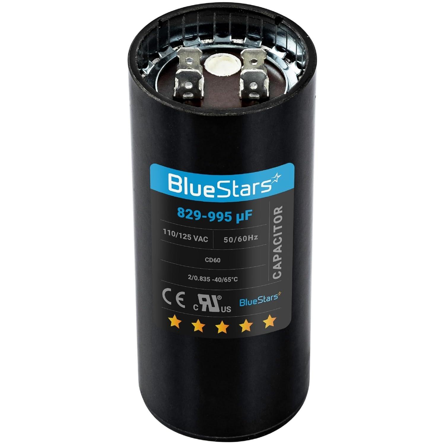 [Lifetime Warranty] [UL Certified] 829-995 uF MFD 110-125 VAC ±20% Round Motor Start Capacitor 50/60 Hz - Replaces 6FLL8, PMJ829 image 0