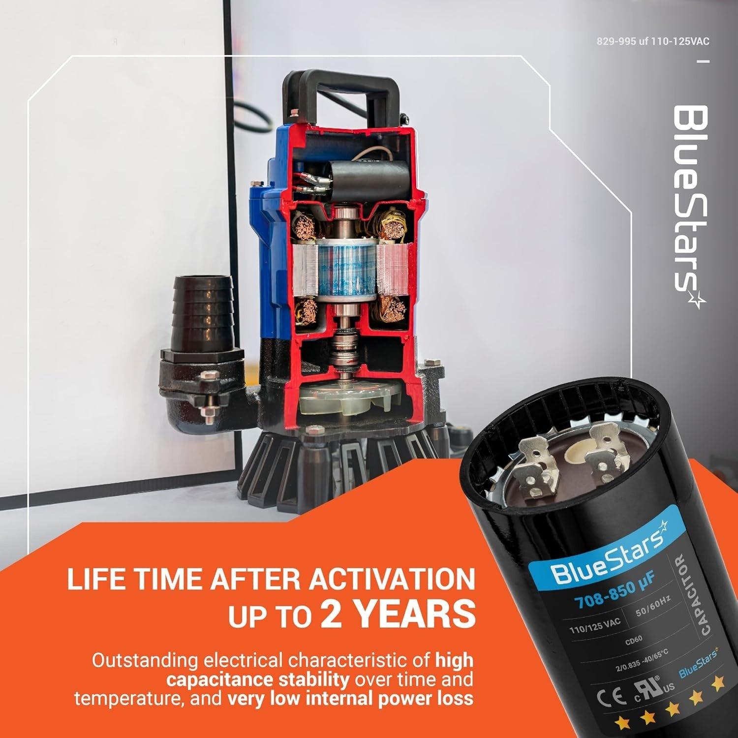 [Lifetime Warranty] [UL Certified] 829-995 uF MFD 110-125 VAC ±20% Round Motor Start Capacitor 50/60 Hz - Replaces 6FLL8, PMJ829 image 8