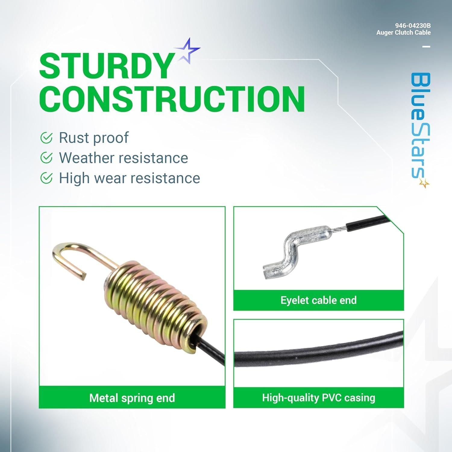 [Lifetime Warranty] 946-04230B Auger Clutch Cable - Pack of 2 image 5