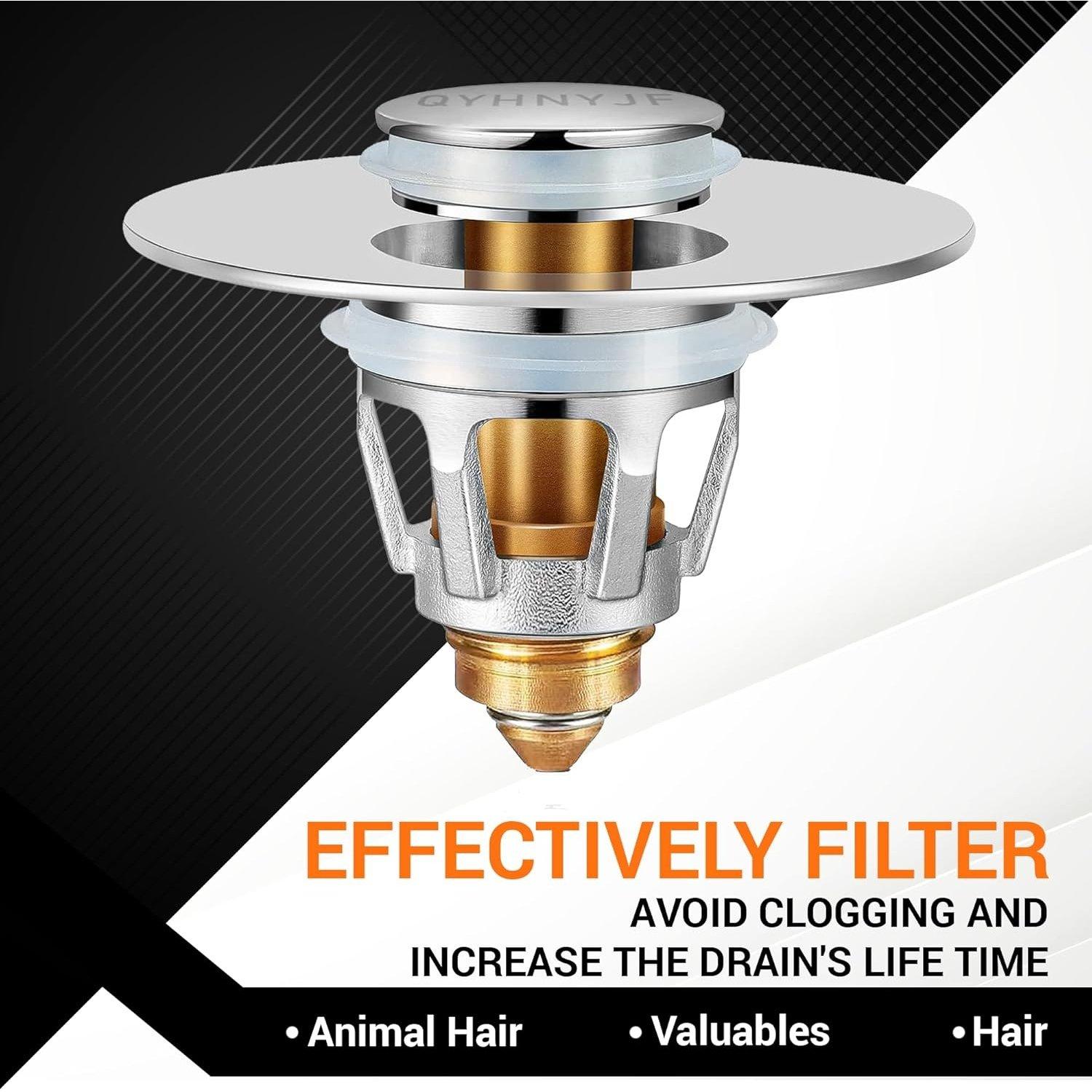 [Lifetime Warranty] Pop-up Spring Core Drain Stopper for Bathroom Sink image 5