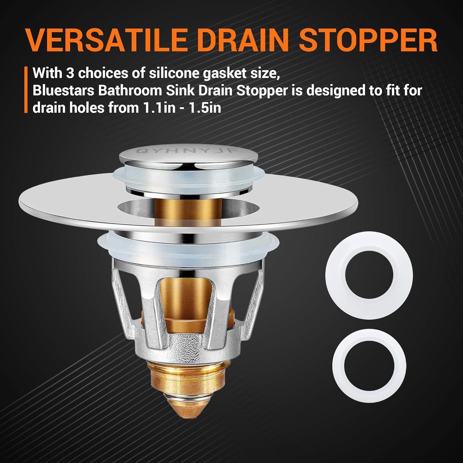 [Lifetime Warranty] Pop-up Spring Core Drain Stopper for Bathroom Sink image 3